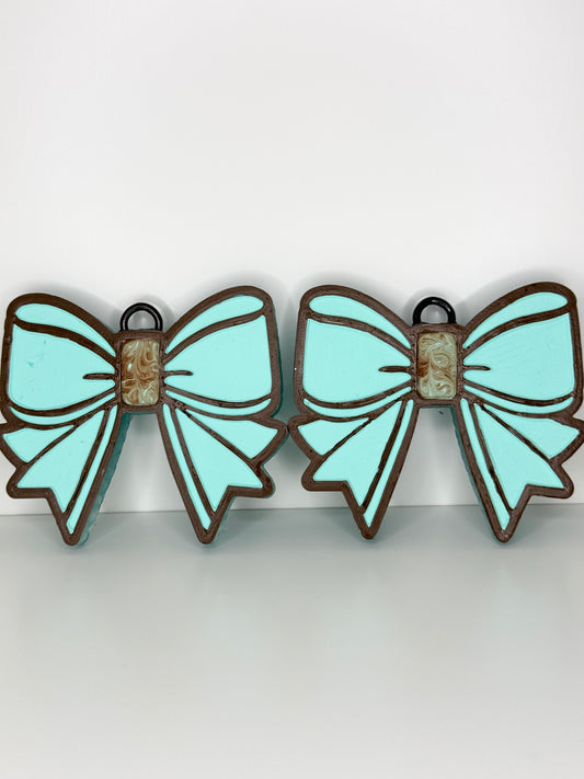Bow Vent Clip Freshies -Picnic Basket (Gingham)