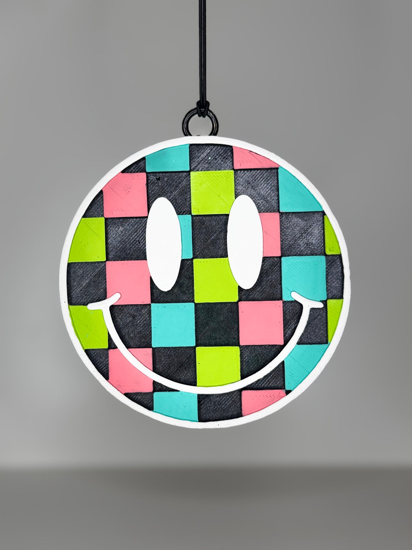 CUSTOM Checkerd Smiley Freshie