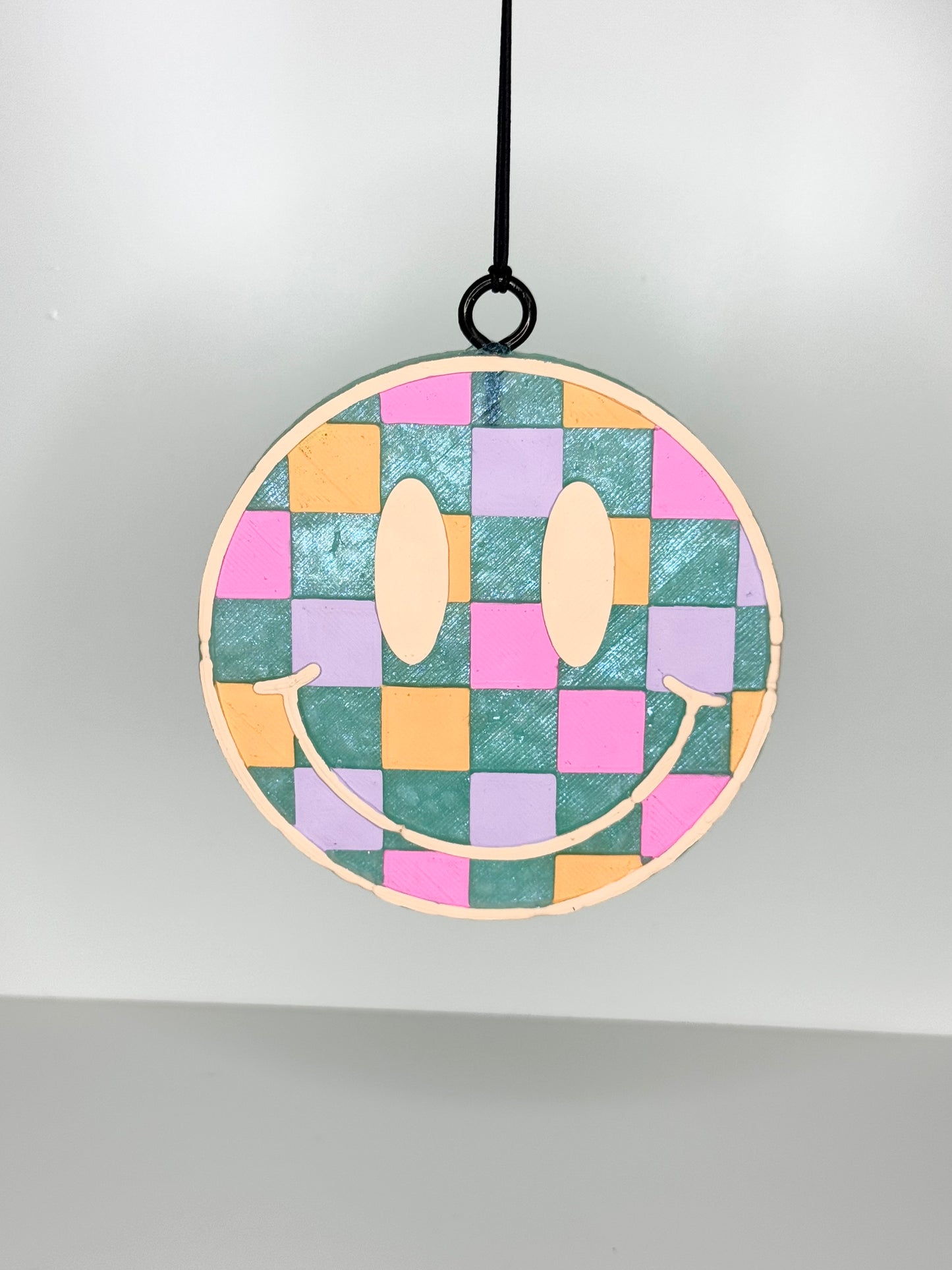 CUSTOM Checkerd Smiley Freshie
