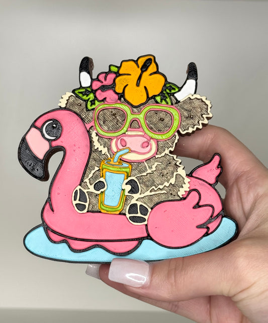 CUSTOM Cow on Float Freshie