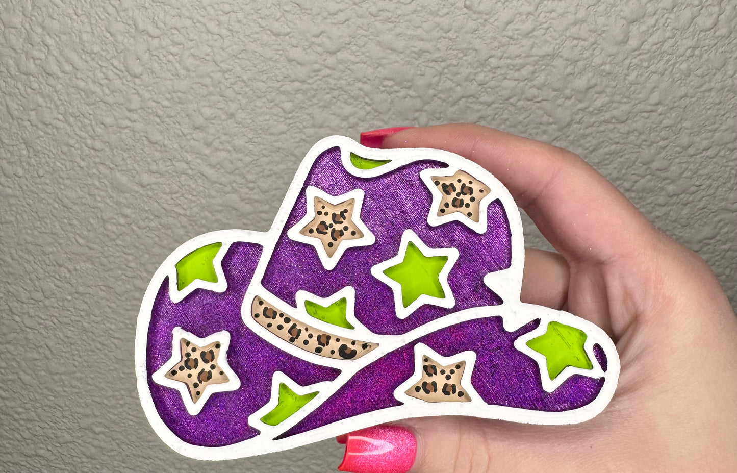 Mardi Gras Hat Freshie - Diva Type