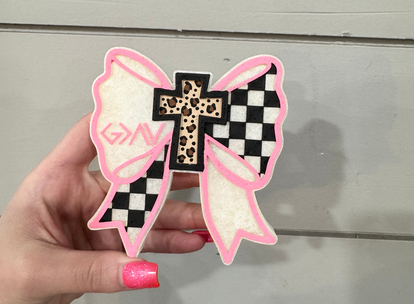 WHOLESALE - Checkered Cross Bow Freshie