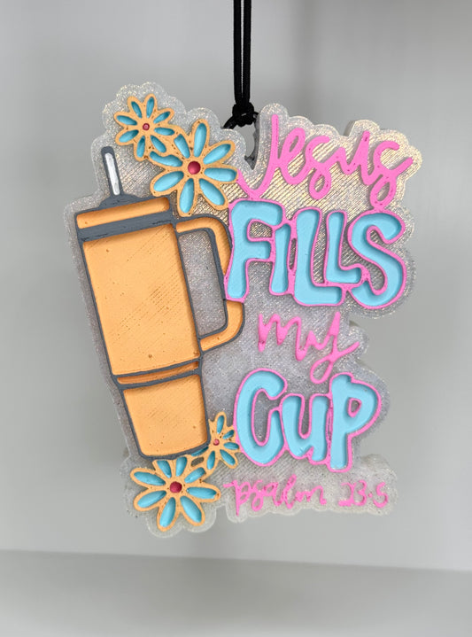 CUSTOM Jesus Fills my Cup Freshie