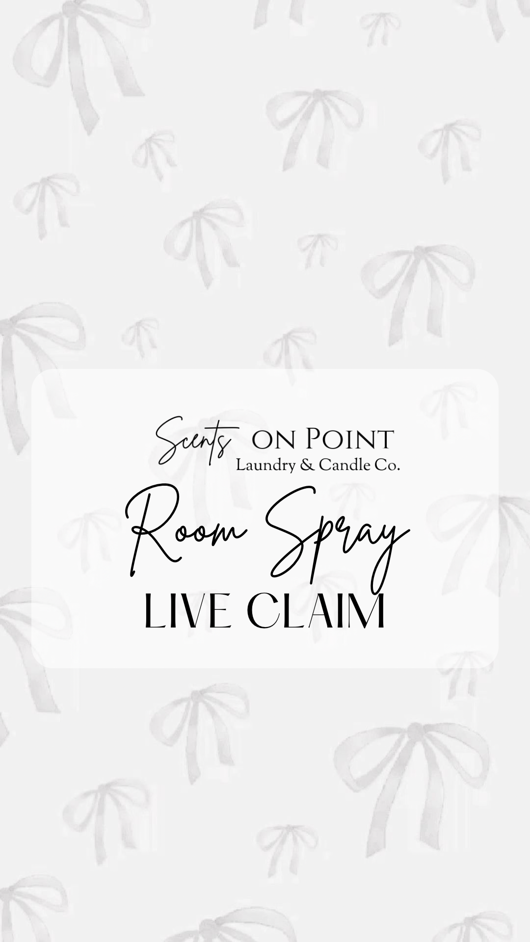 ROOM SPRAY LIVE CLAIM (TIK TOK)
