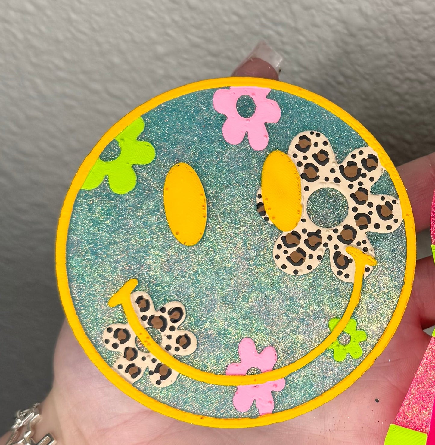 WHOLESALE - Floral Smiley Face Freshie