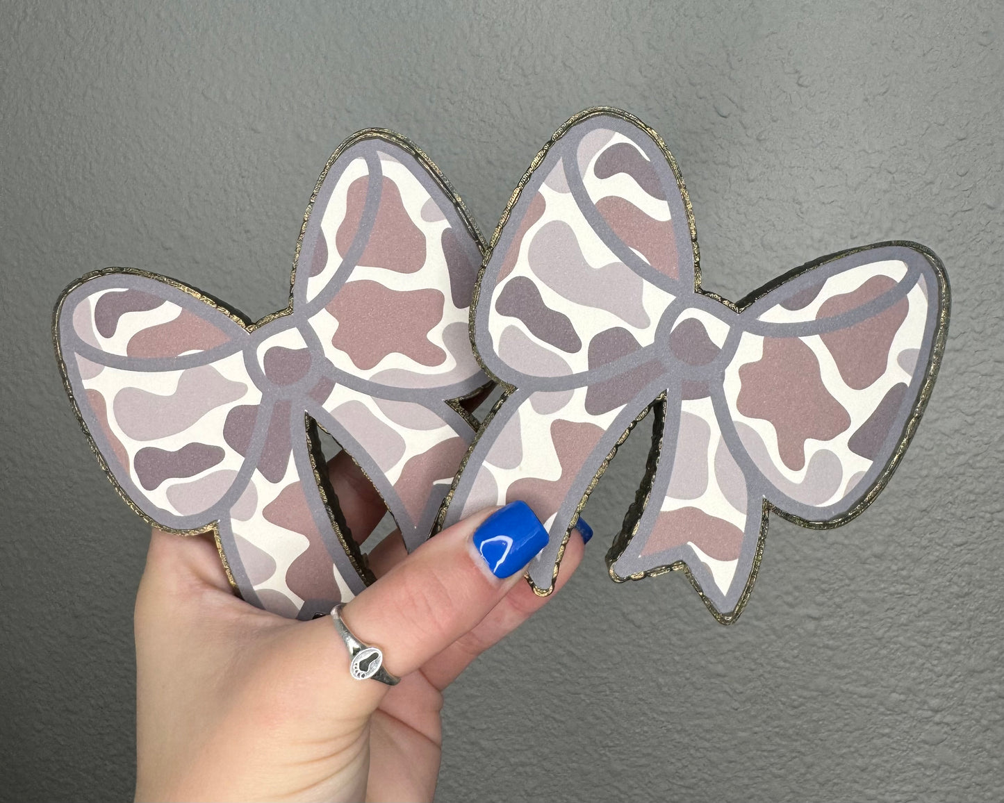 WHOLESALE - Camo Print Bow Freshie