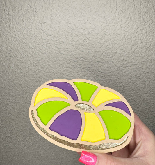 King Cake Freshie - Coffee & Whiskey Type