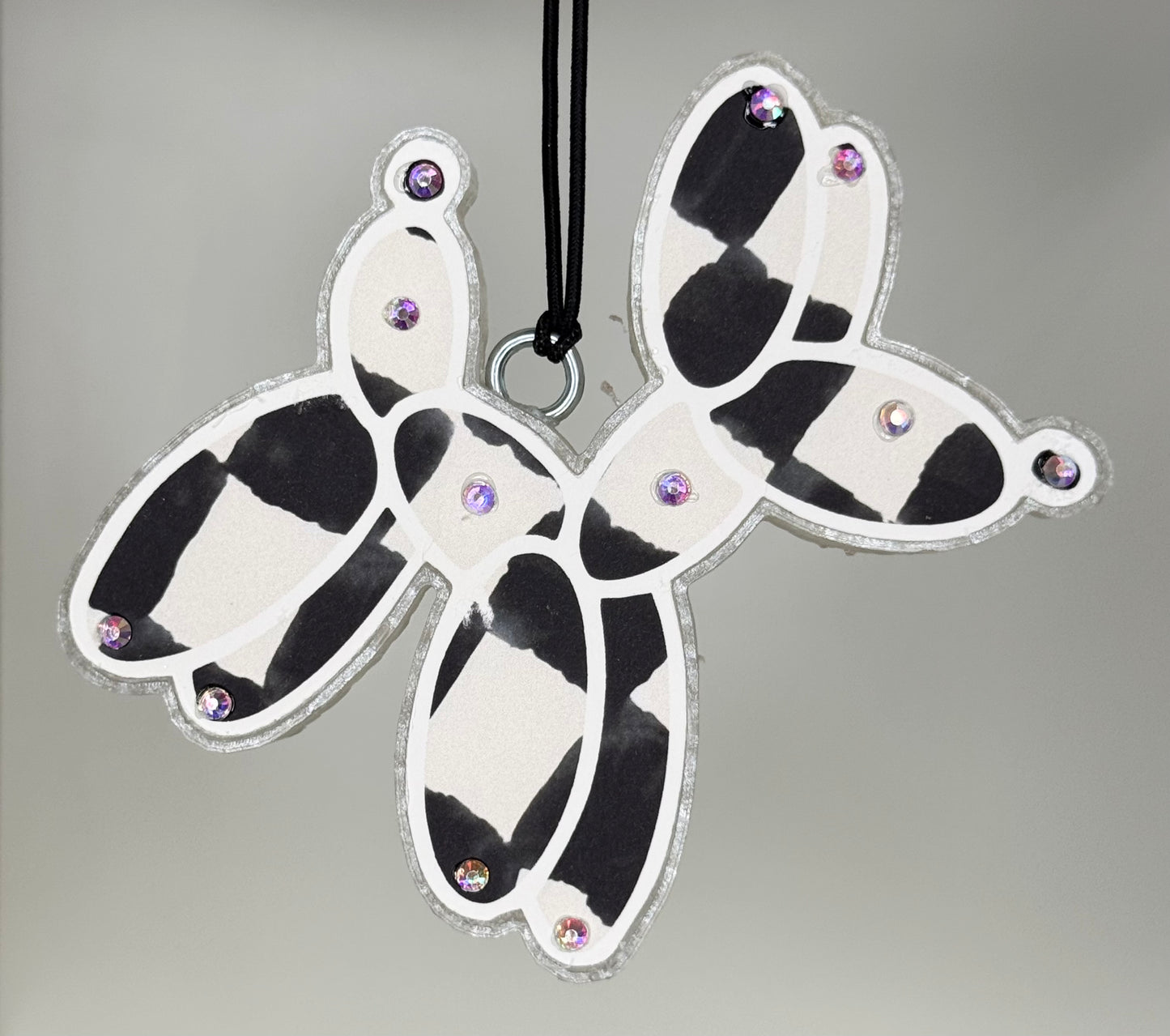 WHOLESALE - Checkered Balloon Dog Freshie