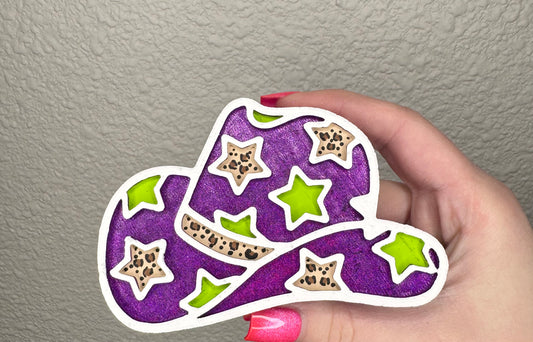 Mardi Gras Hat Freshie - Diva Type