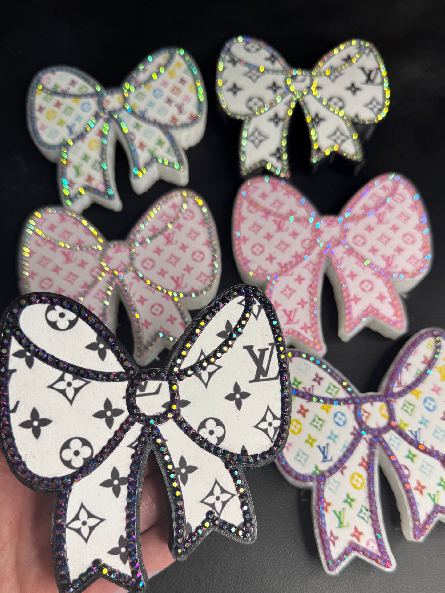 WHOLESALE - LV Black & White Bow Freshie