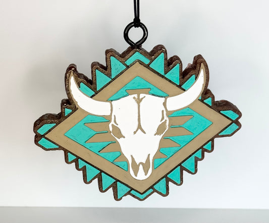 Aztec Bull Head Freshie - Saddle Up Cowboy