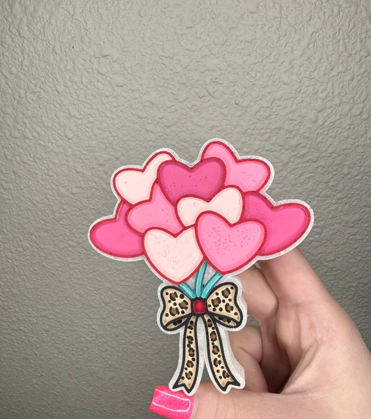 Heart Balloon Freshie - Champagne Toast Type