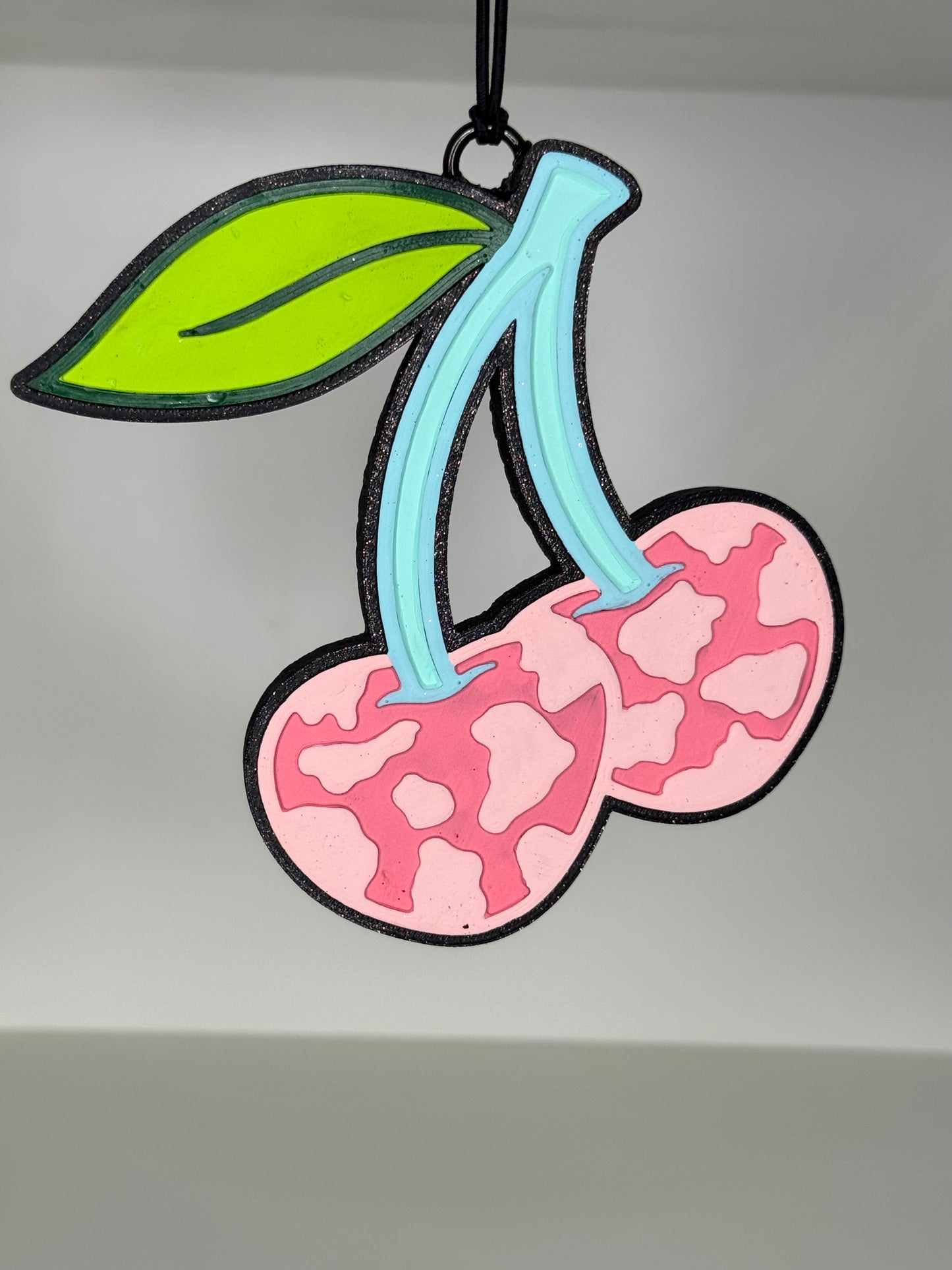 CUSTOM Cow Print Cherry Freshie