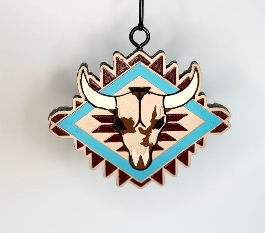 Aztec Bull Head Freshie - Texas Hold 'Em