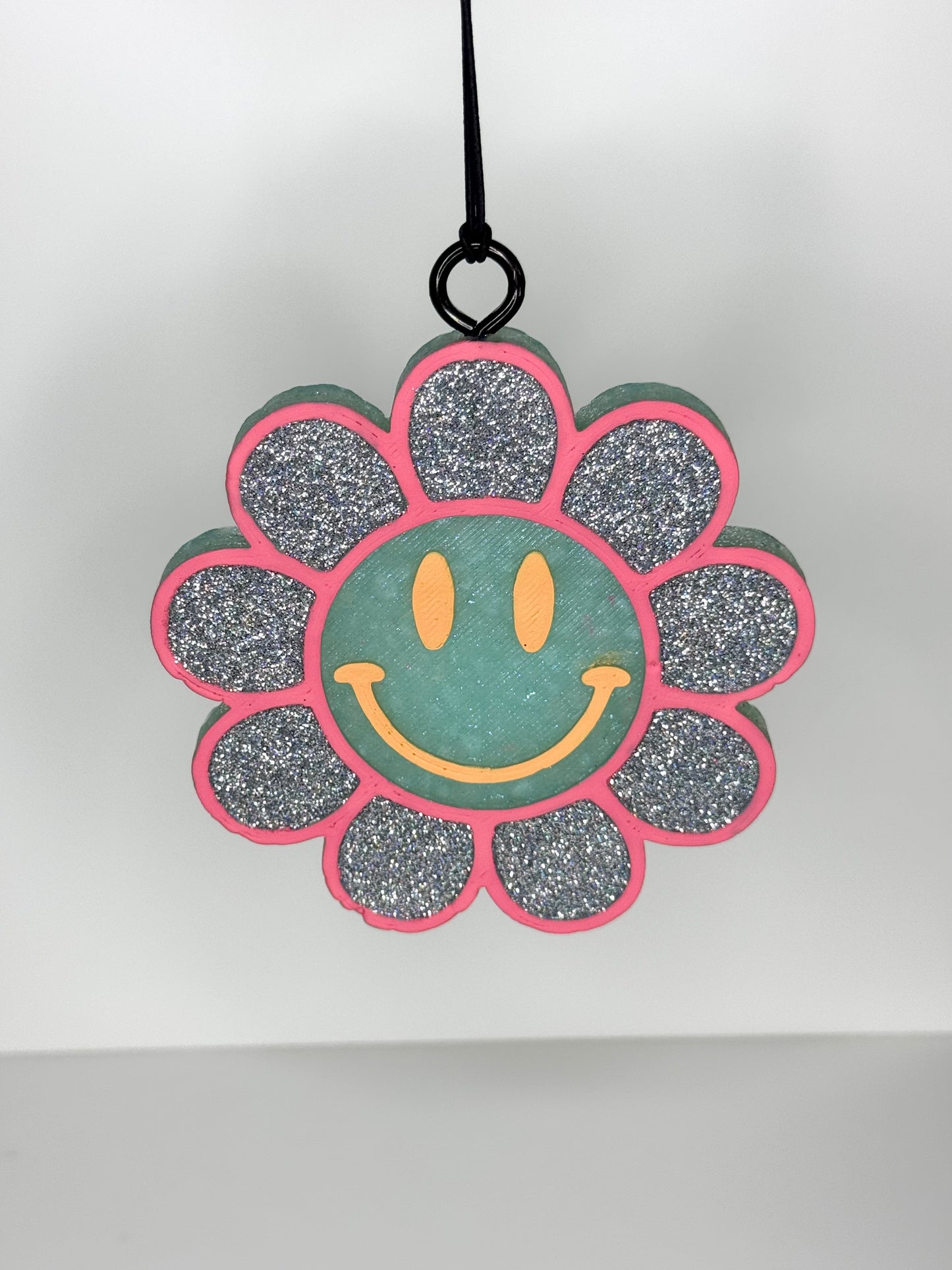 Smiley Flower Freshie -Cozy Cashmere