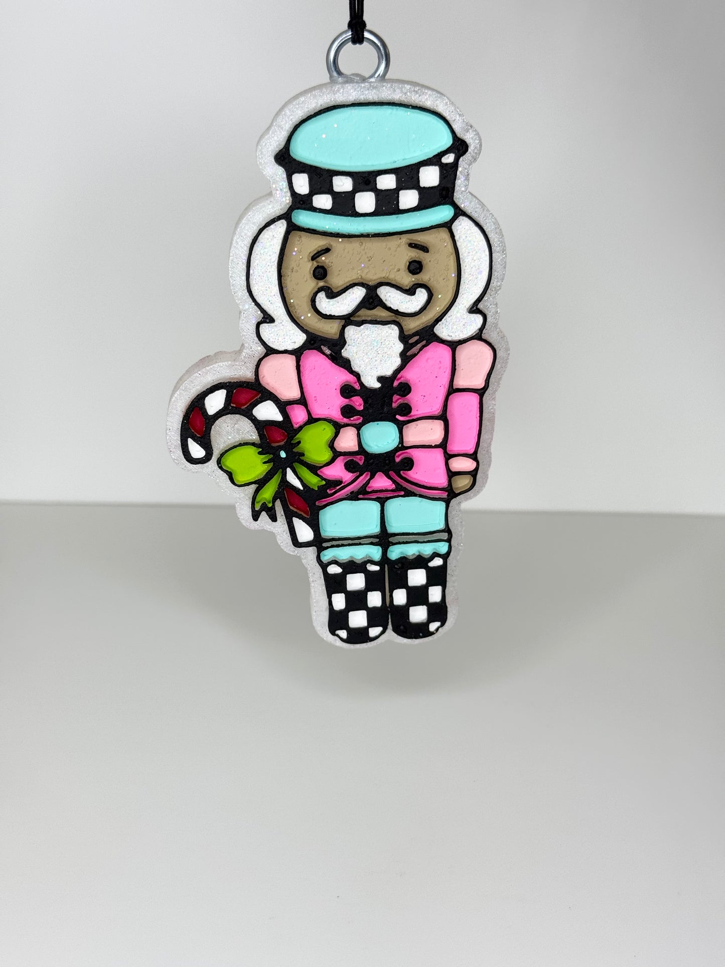CUSTOM Checkered Nut Cracker Freshie